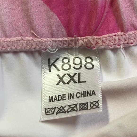 K898 Women's Pink Hearts/Love Padded Cycling Shorts XXL NWT - Picture 5 of 8